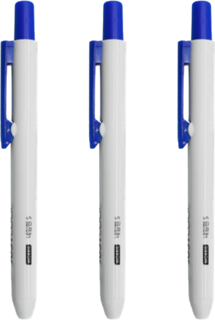 네임펜 1+1+1 (3개세트), 블루 1+1+1