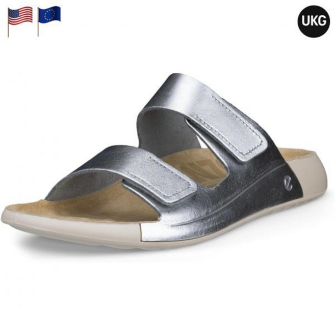 에코 남성 코즈모 투밴드 슬라이드 슬리퍼 아쿠아틱 누벅 여성 샌들