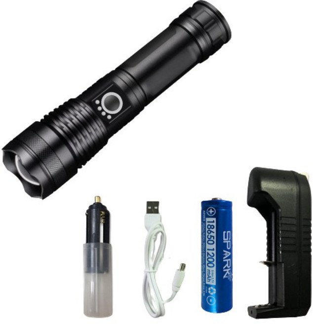 高亮度59W四核心P50強光LED手電筒 CX-HK011, 1個