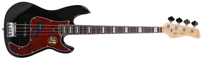 SIRE MARCUS MILLER P7 4ST(ALDER)-2nd Generation TS AWH BK 블랙 아이보리 브라운 컬러 사이어코리아 베이스기타, 1개