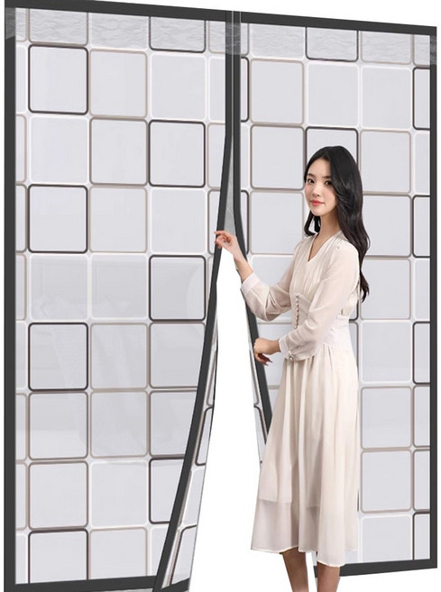 바람막이 방풍비닐 출입문바람막이 방문 현관문 외풍차단, 1개