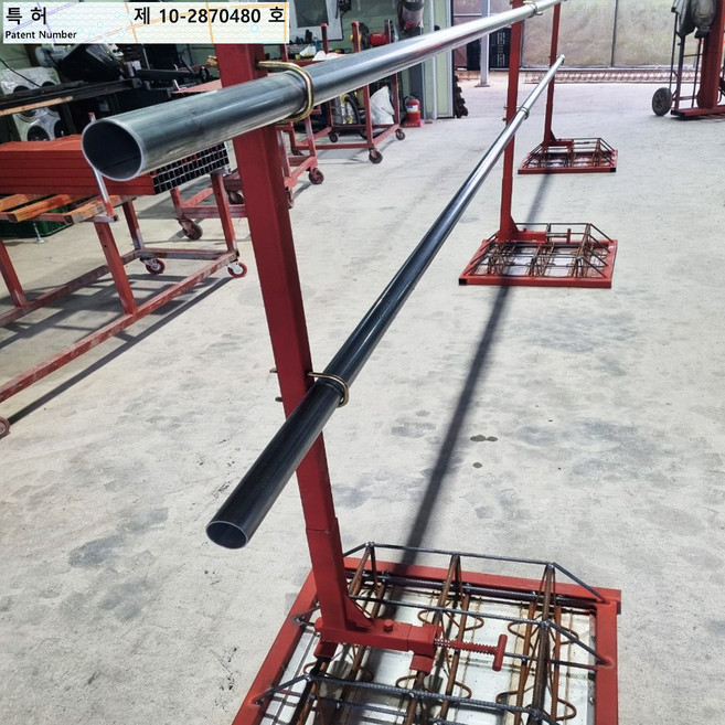 데크플레이트 난간대 H:1200 2단 철근 조절형 난간대, 자주색, 1개