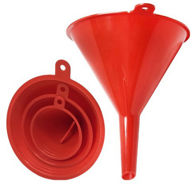 월드크린 만능 깔때기 4종 세트, 레드, 1세트