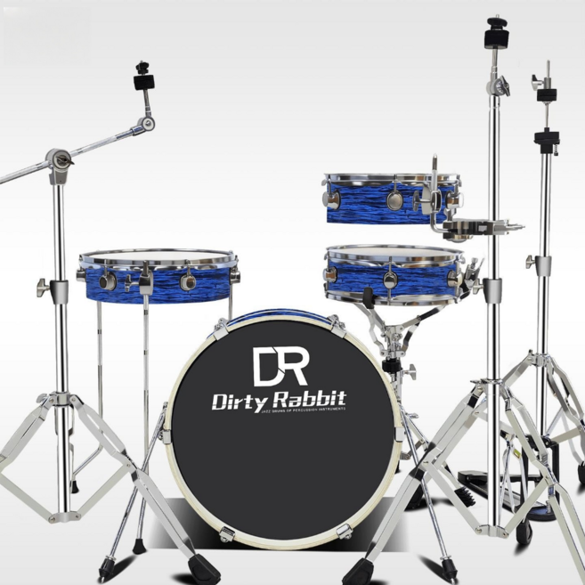 이스턴 코리아 DR STREET 드럼 세트 4기통 공연 합주 버스킹 라이브, 1세트, 웨이브 블루