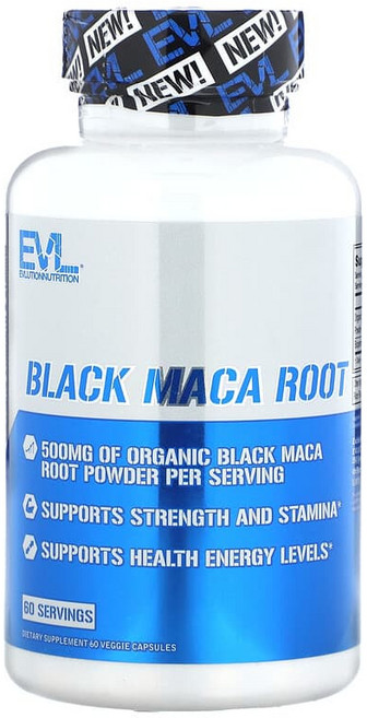 EVLUTIONNUTRITION 블랙 마카 루트 베지 캡슐, 60정, 1개