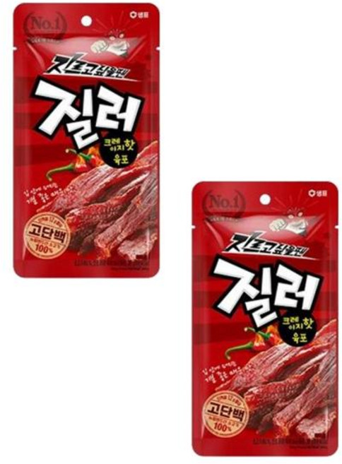 샘표 질러 크레이지 핫 육포, 30g, 2개