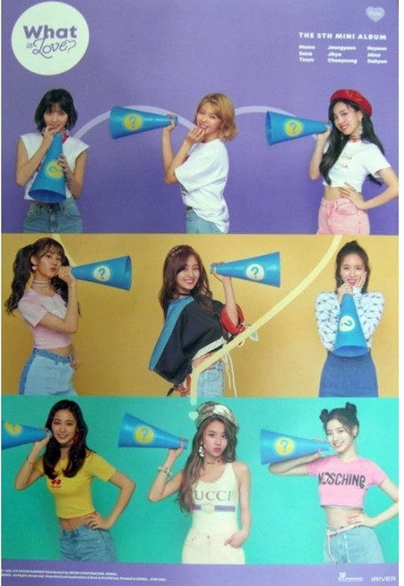 (브로마이드1종+지관통) 트와이스 TWICE - What is Love B 포스터