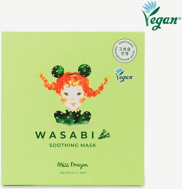 미스드래곤 와사비 수딩마스크, 10개입, 1개