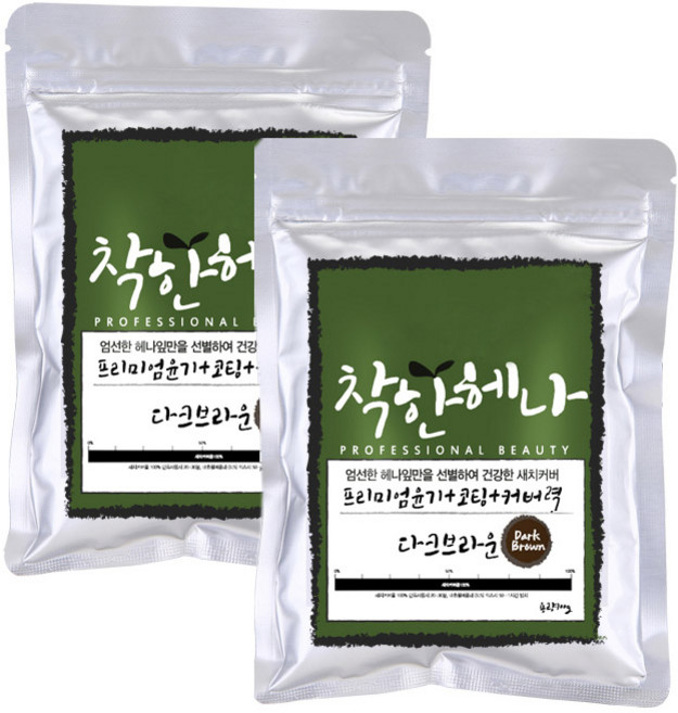 순한천연 새치염색 착한헤나 천연헤나가루 새치염색커버 100g, 착한_다크브라운, 1개
