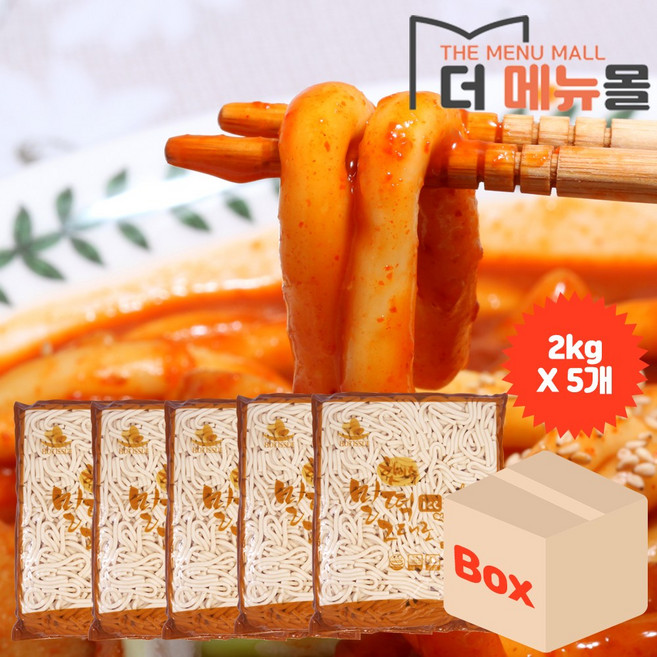 누들떡볶이 밀떡 그대로 2kg, 5개
