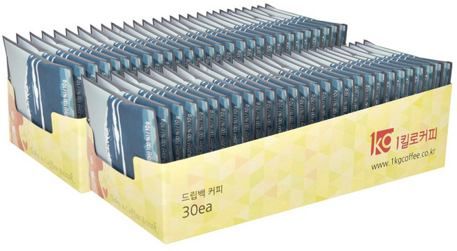 1킬로커피 드립백 실속형 은빛 정상의 위로, 10g, 30개입, 2개
