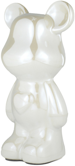 라푸유 세라믹 베어브릭 인테리어 장식품 곰돌이 피규어, 화이트