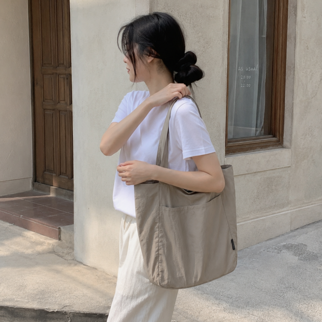 ON US 가벼운 에코백 숄더백 토트백 데일리 보부상 가방