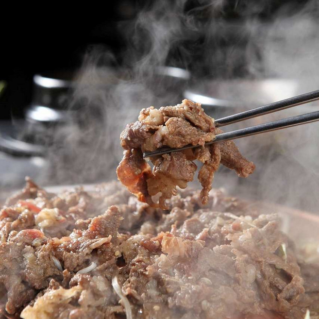 1++ 한우 냉장 소불고기 간장 양념 소스 포함, 2개, 400g