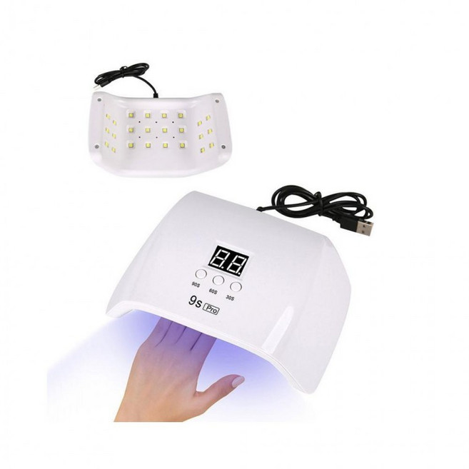 루미나D 3단 네일아트 디지털 타임 표시 120w 휴대형 젤램프, 선택\FUN Lamp 2, 1개