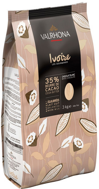 발로나 이보아르 35% 화이트 초콜릿, 1개, 3kg