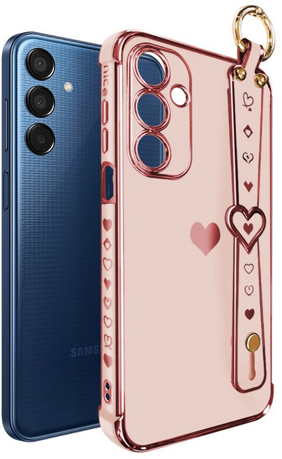 더조은셀러 챠밍 하트 핸드 그립 스트랩 케이스