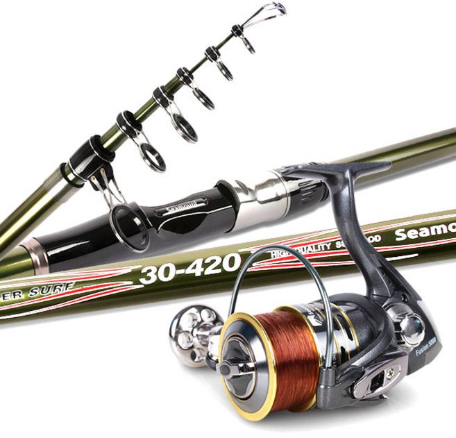 시마운트 스톰 서프 원투 낚시대 420 릴세트/원투대, 스톰 서프 원투낚시대