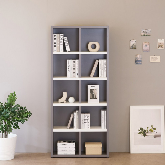 위클리 5단 900 책장, 그레이화이트