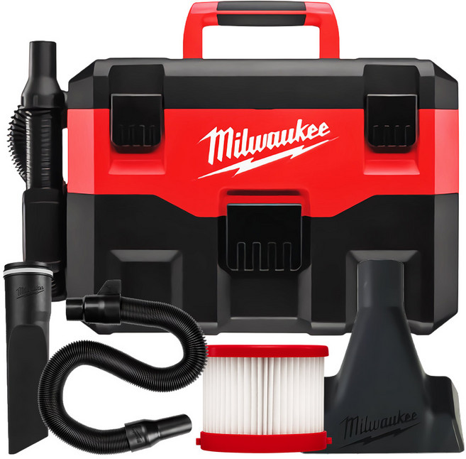 밀워키공식대리점 M18 VC-2 18V 청소기 건습식 산업용 공업용 업소용 집진기 진공청소기 베어툴, 1개