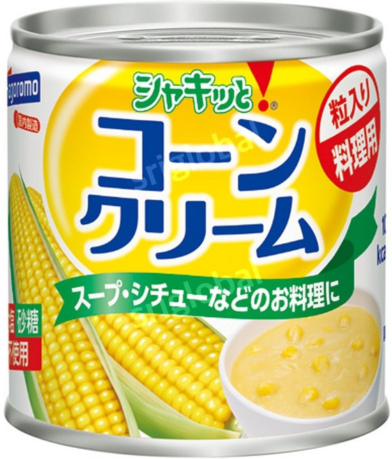 Hagororo 하고로모 콘크림 옥수수 크림통조림 간편집밥 간편한요리 180g 6캔, 6개