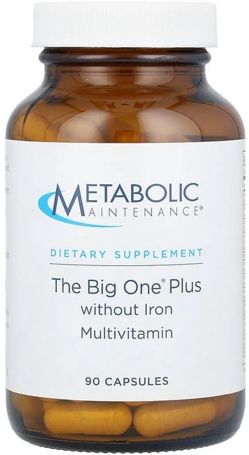 Metabolic Maintenance Big One 플러스 철분 종합비타민 무함유 캡슐 90정 MBM-00523, 1개 - 쿠팡