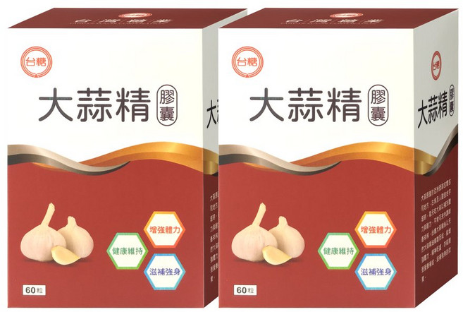 台糖 大蒜精, 60顆, 3盒