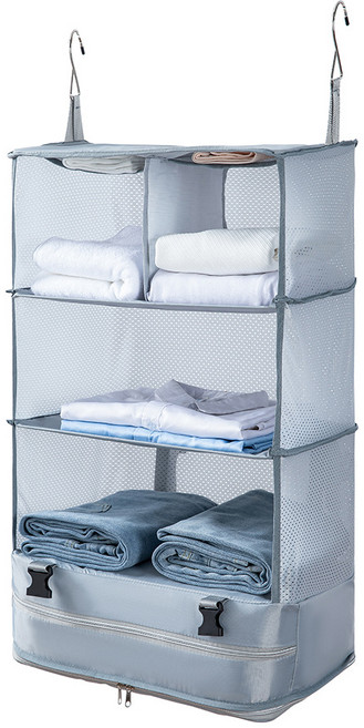 윗칸분리 고급 걸이형 옷 수납함 여행용 압축백 파우치 차박 캐리어 정리