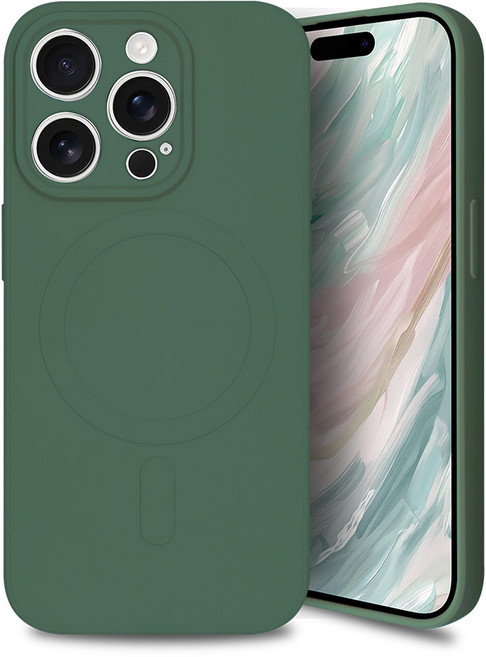 케이스어스 소프트 실리콘 터치 맥세이프 마그네틱 아이폰 케이스