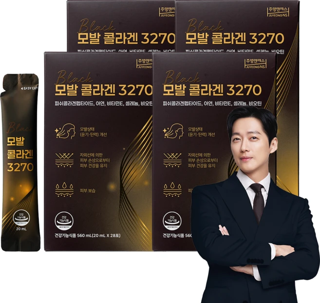 [본사] 모발 콜라겐 3270 20ml 28포 4개, 28회분, 4박스 - 쿠팡