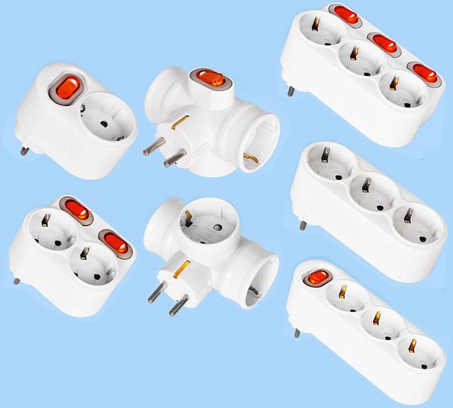 선없는멀티탭 짧은멀티탭 슬림 멀티캡 캠핑용 누전차단, 1개