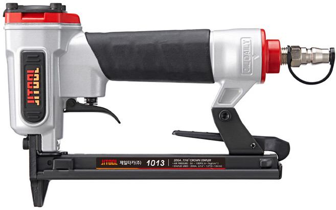 제일타카 에어타카 1013 스테이플러 쇼파 셀프 인테리어 타정기 타카총 장갑 세트, 1세트