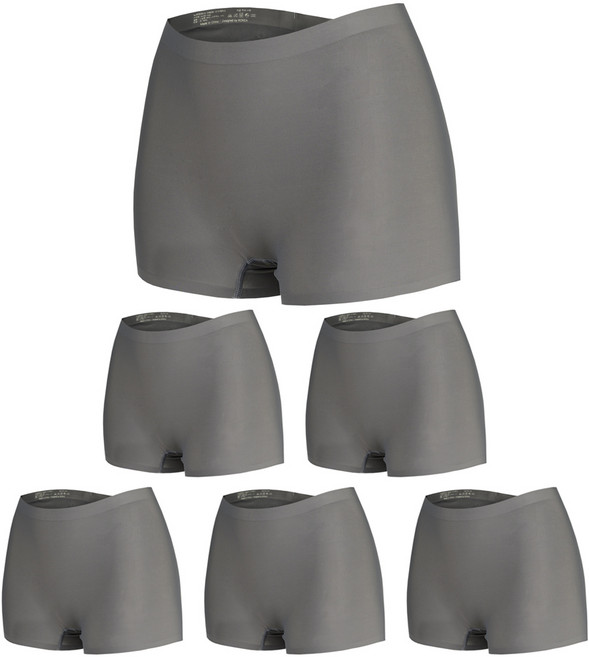 여성용 사각 팬티 심리스 드로즈 - 6장