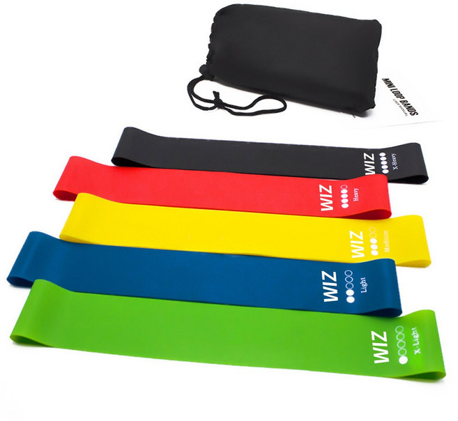 위즈맥스 S루프 탄력밴드 5단계 강도 여성 힙업 스트레칭 요가 다이어트, 위즈 S 루프밴드, 1개