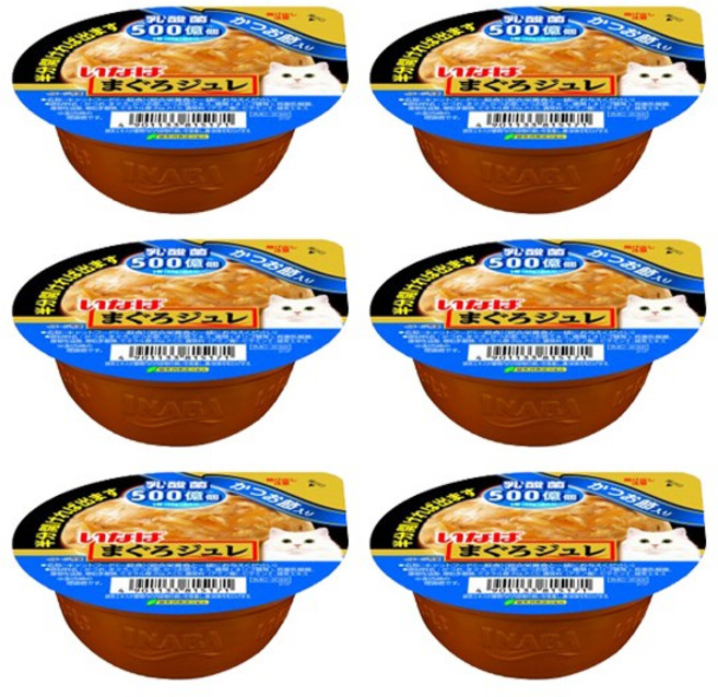 [리뉴얼] nanaharu 이나바 마구로쥬레 유산균 65g, 유산균 가쓰오부시, 6개