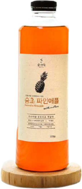 숨초 항아리 3년숙성 천연초 파인애플식초 1kg, 1L, 2개