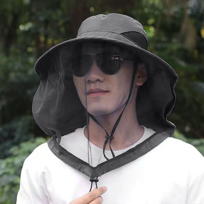 벌초모자 넓은챙 여름 메쉬 날파리방지 모기장 등산 양봉 벌레방지 낚시 방충망 사파리
