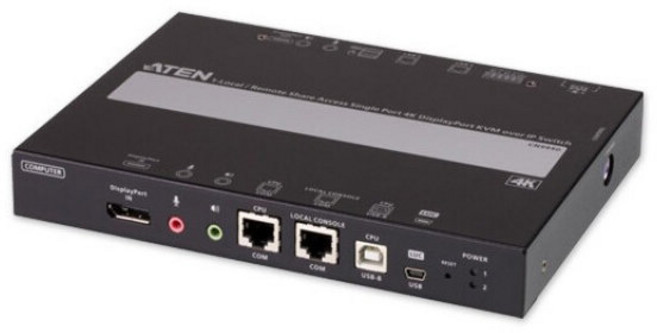 ATEN CN9950 1-로컬/원격공유 싱글포트 4K DP KVM IP 스위치, 1개