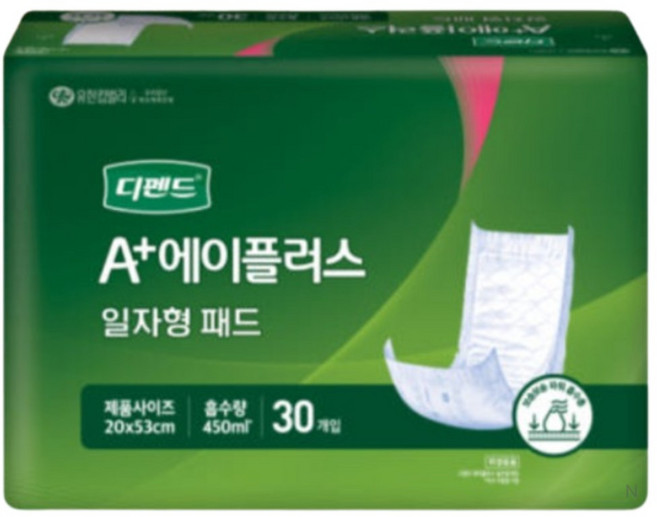 디펜드 남녀공용 에이플러스 일자형 속기저귀 성인기저귀/패드, FREE(onesize), 80개