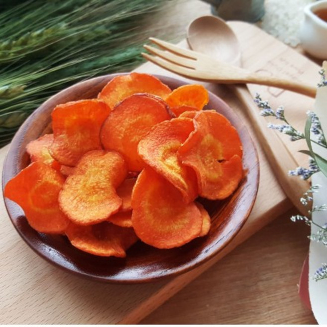 紅蘿蔔脆片 200g 蔬果乾 和平小舖, 1個, 200g 紅蘿蔔脆片
