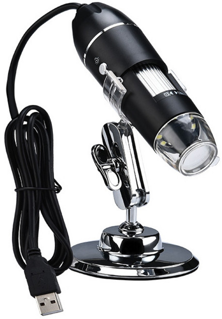 스마트폰 USB 디지털 전자 현미경 1000배 1600배, 1000배 + 스마트폰 마이크로5핀 젠더