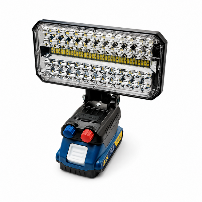 담스플러스 충전식 LED 작업등 122구 Type-C 캠핑 야외조명, 3개, 블루+블랙