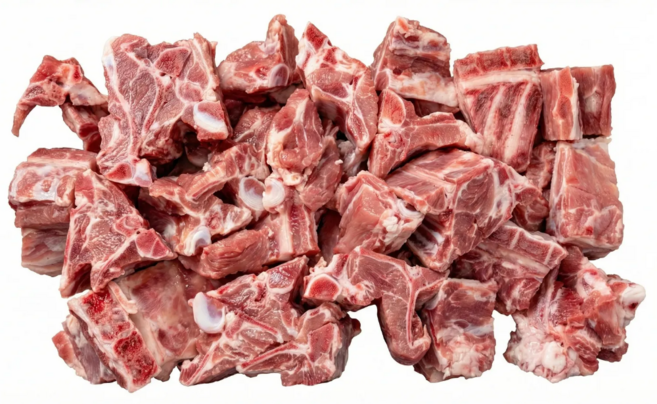 오성농장 산청 지리산 흑돼지 등뼈, 5개, 1kg