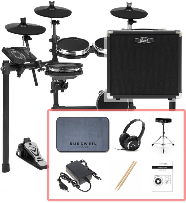 커즈와일 전자 드럼 앰프포함 패키지 KED60, 1개, KED-60
