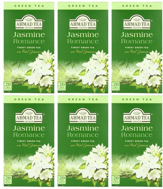 아마드티 자스민 로맨스 그린 티 Ahmad Tea Jasmine Romance Finest Green Tea, 40g