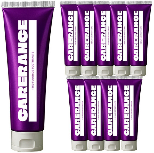 1450고불소/충치/입냄새 케어란스 덴탈 브레스 일사오공 불소 치약 (아쿠아민트향), 10개, 100g