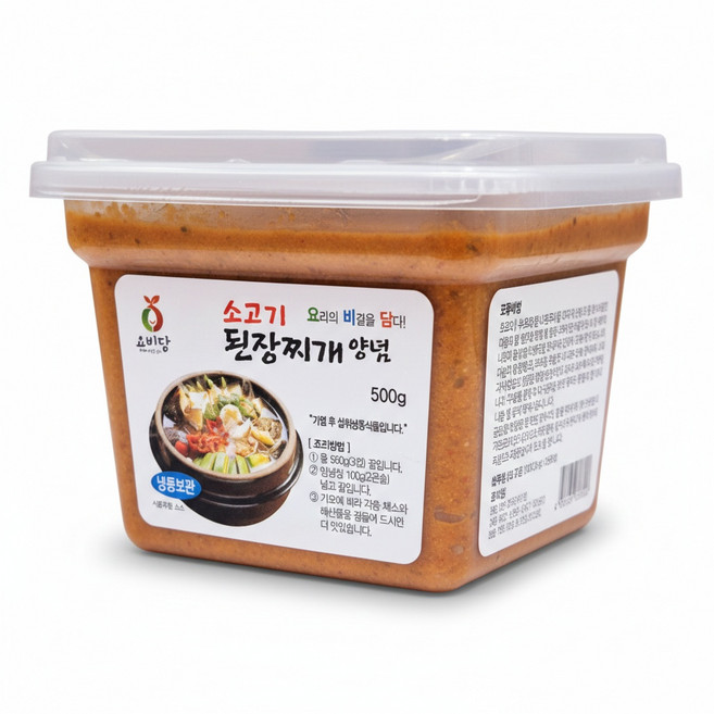 소고기양념된장 (500gx6개-3kg) 40년이조명품 된장 양념 소고기 버섯 이조식품 요비담