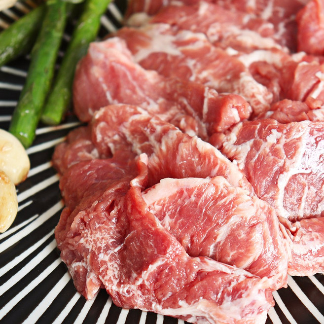 미트타임 살살녹는다 부드러운 국내산 뒷고기 뼈사잇살 300g (돼지 특수부위), 3개