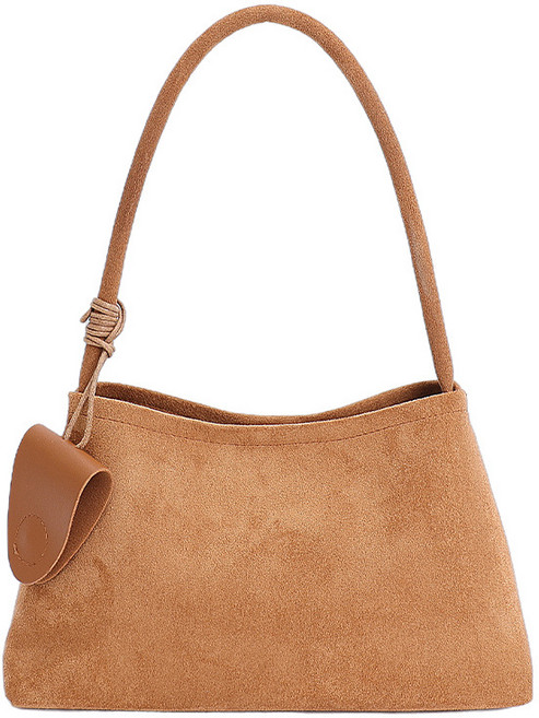 KDNC 여성 핸드백 스웨이드 가방 캐주얼 심플 숄더백