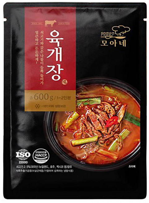다모아 간편조리 즉석탕 육개장 600g, 5개